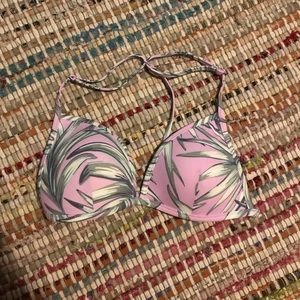 Push Up T-Back VS Pink Bikini Top